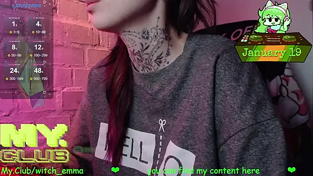 Witch Emma online show from 19, 1, 2026