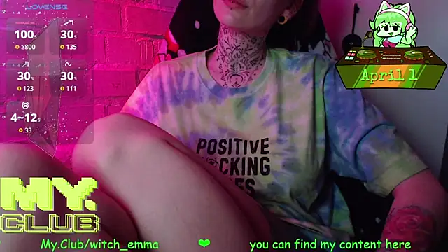 Witch Emma online show from 1, 4, 2026