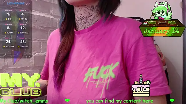 Witch Emma online show from 14, 1, 2026