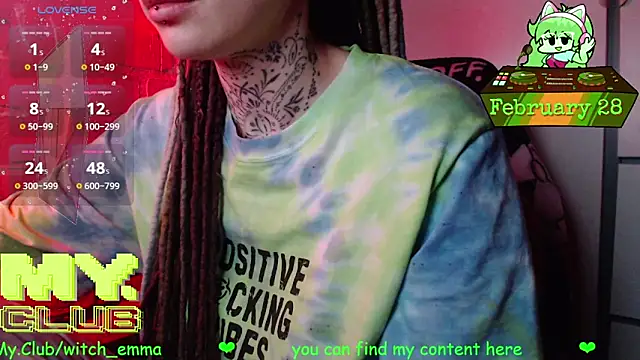 Witch Emma online show from 28, 2, 2026