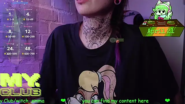 Witch Emma online show from 21, 4, 2026