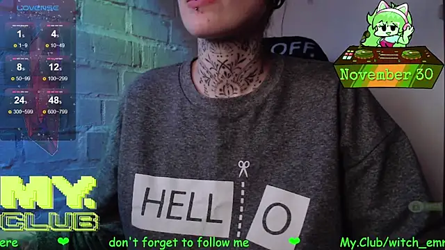 Witch Emma online show from 30, 11, 2025