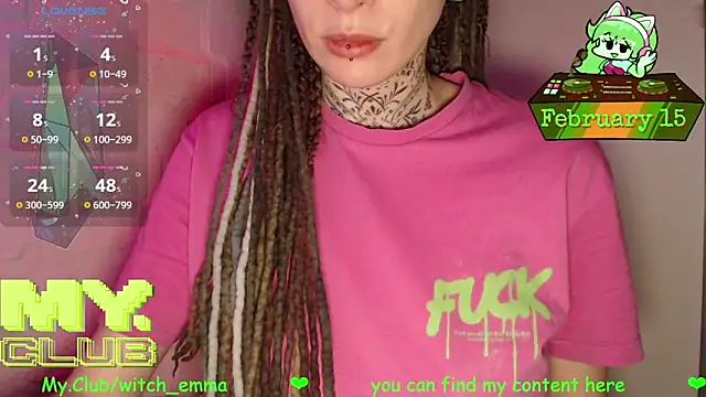 Witch Emma online show from 15, 2, 2026