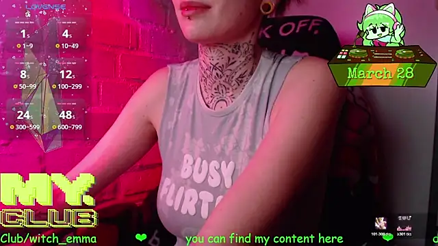 Witch Emma online show from 28, 3, 2026