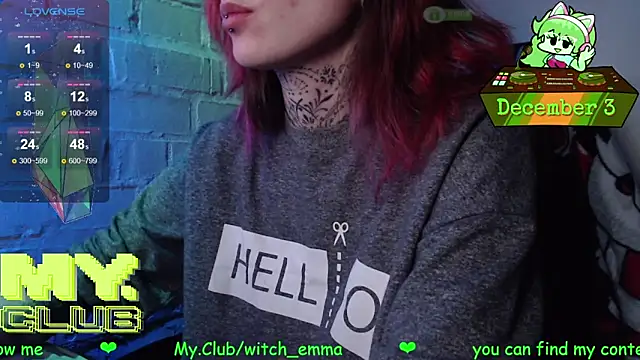 Witch Emma online show from 3, 12, 2025