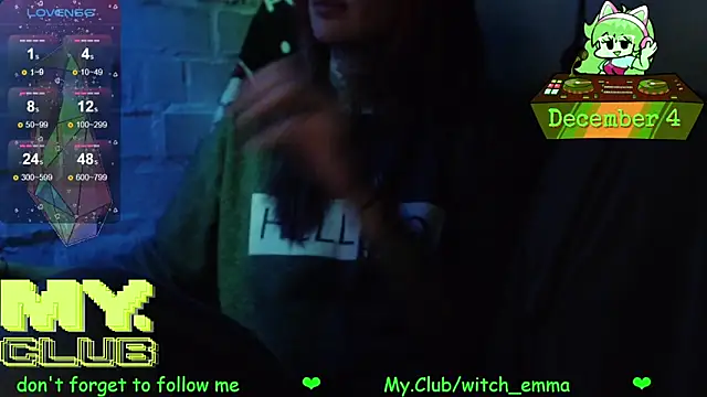 Witch Emma online show from 4, 12, 2025