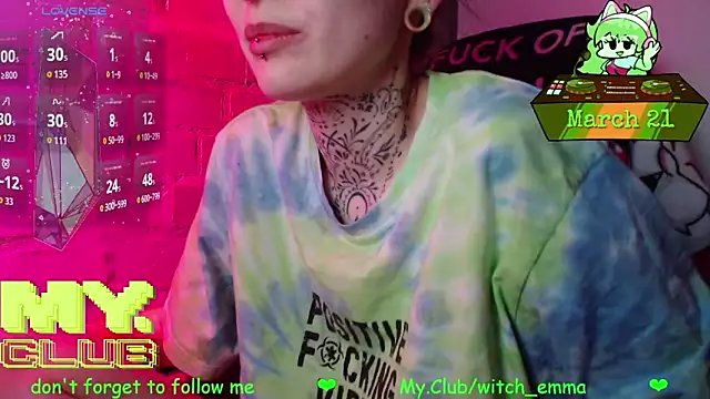 Witch Emma online show from 21, 3, 2026