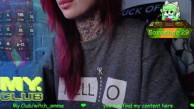 Witch Emma online show from 29, 11, 2025