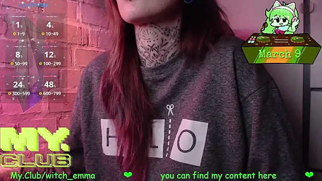 Witch Emma online show from 9, 3, 2026