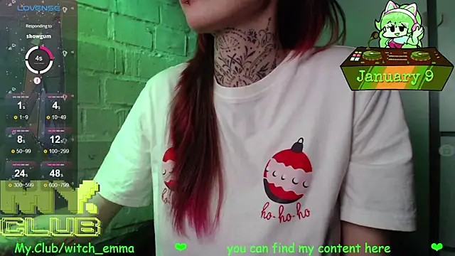 Witch Emma online show from 9, 1, 2026