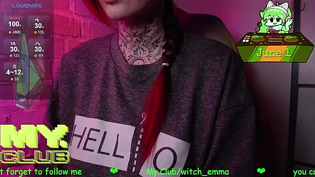 Witch Emma online show from 1, 6, 2026