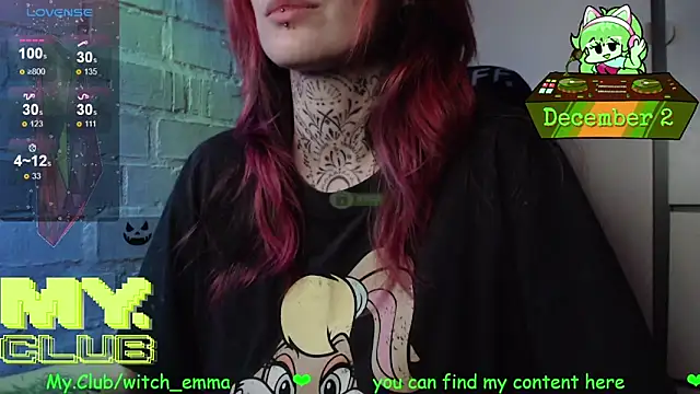 Witch Emma online show from 2, 12, 2025