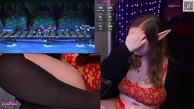 Snapshot of evamila chatting on 19, 12, 2025 evamila online show from 19, 12, 2025