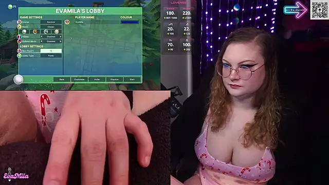 Snapshot of evamila chatting on 20, 12, 2025 evamila online show from 20, 12, 2025