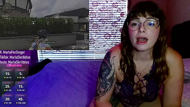 MarlaFknSinger online show from 10, 1, 2025