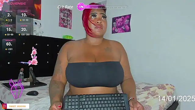 Snapshot of SWEETVICKY_XX chatting on 14, 1, 2025 SWEETVICKY XX online show from 14, 1, 2025